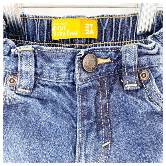 Old Navy Boot Cut Toddler Jeans 2T Elastic Adjustable Waist - Picture 2 of 4